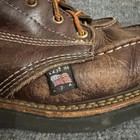 Thorogood American Heritage Mens Brown Leather Moc Toe Work Boots Made In Usa 9