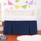 Crib Bed Skirt Dust Ruffle 100  Cotton - Natural  Soft  Breathable For Baby s