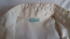 Vintage 1974 Sears Jr Bazaar Womens Sz 9  Med Ivory Dress Shirt Gold Buttns Xlnt