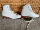 Riedell 220w White Figure Skates W john Wilson Excel Blades - Adult Size 9