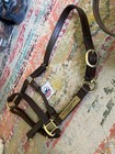 New Brown Leather Trophy Turnout Halter Free Shipping