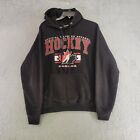 Canada Hockey Hoodie Mens L Large Black Pullover Sweater Pocket National Team