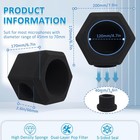 Microphone Isolation Shield For Recording  Black Microphone Isolation Ball      