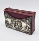 Antique Sterling Silver Mounted Common Prayer   Hymn Book Case Birmingham 1913