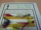 Vintage Wayne Mckee Remer  Mn Quality M Tackle Fly Display Board