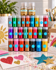 25  Craft Glitter Lot Assorted Colors Fine Glitter Diy Scrapbook Cards Tumblers