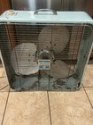 Vintage Parklane Box Fan Retro Metal 20    3 Speed 3 Blade Blue Teal Rare  Video