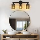 Industrial Bathroom Vanity Lights  3-light Brushed Bronze Wall Sconce With Me   