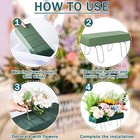 2 Pcs Headstone Flower Saddle Memorial Day Grave Saddles For Headstones 12 X