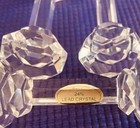 Estate Antique Crystal Knife Rests Set Of 3 Matching