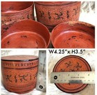 4 25x3 5  Asian Antique Burmese Betel Nut Box  Kun It  Burma Lacquerware