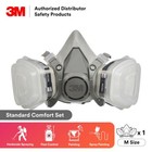 3m 7 In 1 Reusable Half Face Respirator Facepiece Gas Mask Spraying Painting Med
