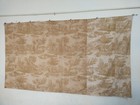 Vintage Fabulous French Toile De Jouy Linen Cotton Fabric Pictorial Fragment