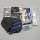 New Tumi Delta Silver Mini Hard Shell Amenity Case Kit