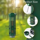 Henzavk Squirrel Proof Bird Feeders Removable Base Metal Wild Bird Feeder For