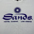 Vintage 90s Sands Hotel Casino Las Vegas Nevada Graphic Promo T-shirt Usa - Xl