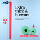 Pool Noodles Foam 40 Pack - Soft Rainbow Foam Noodle Tube 4 Colors Bulk Swim