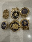 Rare Set Of 6 Pins Nypd - Detective  Lt    Dep  Chief   Sgt     Nys Trooper  New