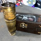 Replica Of A Royal Navy Telescope  Dated 1915  That Comes In A Wooden Case
