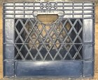 Vintage Blue Berkeley Farms Plastic Milk Crate Wa