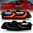 Vland Smoked Led Tail Lights For 2014-2015 Chevrolet Chevy Camaro Rear Lamps