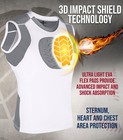 Exxact Sports Youth Baseball Chest Protector  Padded Compression Shirt