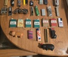Lot Of 70 Assorted Vintage Butane Cigarette Lighters   Vintage Lighter Cases