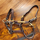Walsh Yearling Medium Pony Show Leather Double Leather   Stitched Halter 