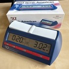 Dgt North American Chess Clock Game Timer Blue Digital Display Battery-powered