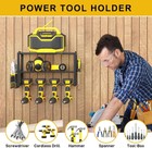 Power Tool Organizer Wall Mounted Power Tool Rack For Cordless Drill Storage