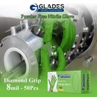 100 1000 Heavy Duty Diamond Grip Mechanic Green Nitrile Gloves Powder Free 8mil