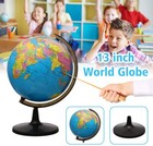 13   World Globe Earth Ocean Rotating World Map Desktop Geography W  Stand Gift