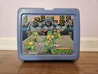 Vintage Teenage Mutant Ninja Turtles Blue Lunch Box   2 Blue Thermos