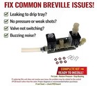 3 Way Solenoid Valve Repair Kit 120v For Breville Bes840 Bes860 Bes870 W  O-ring