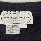 Vintage Adrienne Vittadini Navy Cotton Peasant Maxi Skirt Sz Large
