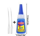 401 Instant Super Glue 20ml Fast Strong Adhesive Multi Purpose Clear Fix