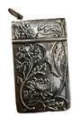 Vintage Keychain Silver Floral Notebook 925