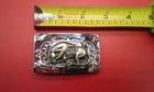 Cowboy Rodeo Horse Western Small  Belt Buckle Silver Plated Pewter