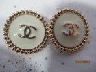 Chanel 2 Off White   Gold Tone   Cc Logo   24mm  1   Buttons This Is For 2