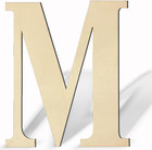 17 Inch Unfinished Wood Letter For Wall Decor  Paintable Thick Wooden Letter    