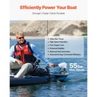 Uimoso 55lb 12v Thrust Electric Trolling Motor Saltwater Trolling Boat Engine