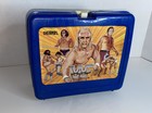 Wwf Lunchbox Heavily Used With Thermos Rare Vintage 1986 Hulk Hogan Blue