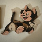 1951 Pinocchio  Jiminy Cricket  Figaro  And Schoolhouse Hanging Pin-up