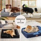 Bedsure Orthopedic Dog Bed Large 35  Washable Waterproof Pet Sofa With Removable