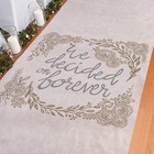 Wedding Aisle Runner For Wedding Ceremony - 100ft White Runner With Floral De   