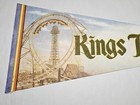Vintage Kings Island Amusement Park Roller Coaster Felt Pennant Impko Souvenir