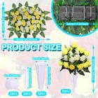 Artificial Cemetery Flower Saddles  Cemetery Memorial Flowers With Vase outdo   
