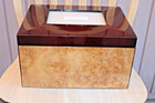 Cremation Urn Memory Box   Memento Kit Cherry Burlwood