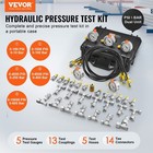 Compact Hydraulic Pressure Gauge Kit 10-600bar 5 Testers 13 Couplings 14 Tees