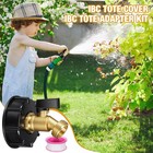275-330 Gallon Ibc Tote Water Tank Adapter 2  Brass Fittings Valve Connector 1pc